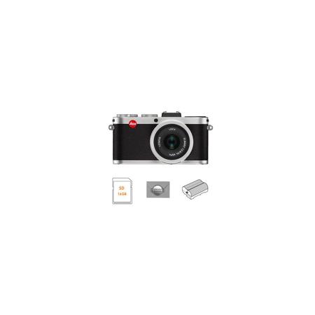 Leica X2 Silver Digital Camera w/Leica ELMARIT 24mm f/2.8 ASPH Lens, "Bundle"