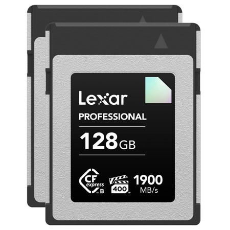 Lexar Diamond Series Professional 128GB CFexpress Type-B Memory Card, 2-Pack