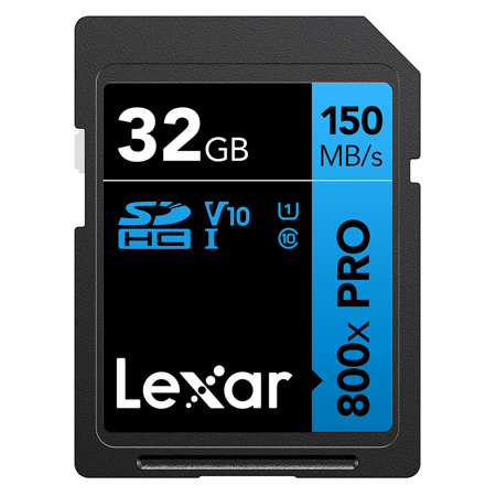 Lexar BLUE Series High-Performance 800x SDHC /SDXC UHS-I Cards 32GB Single