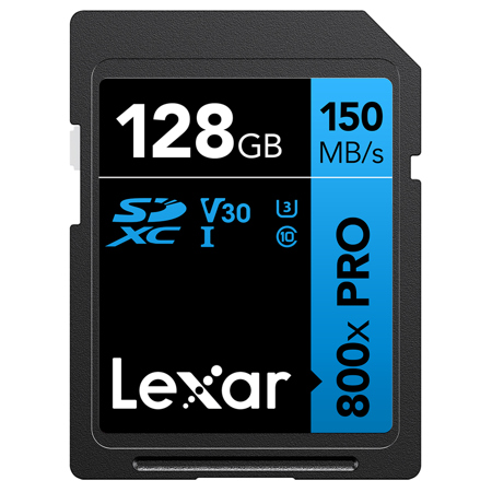 Lexar BLUE Series High-Performance 800x SDHC /SDXC UHS-I Cards 128GB Single