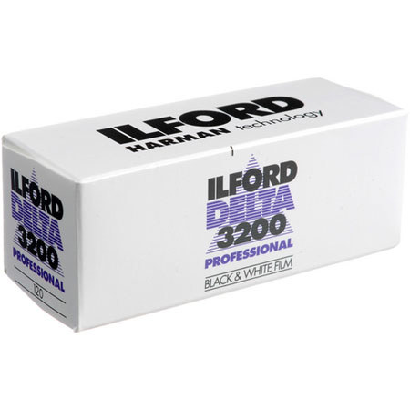 Ilford Delta Pro 3200 High Speed B/W Film, 120 Size