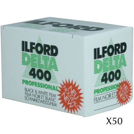 Ilford Delta Pro 400 FastFine Grain B/W Film,36Exp,Pk50