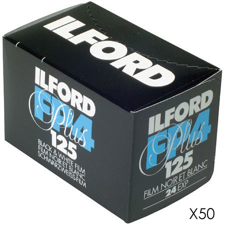 Ilford FP4 Plus Black and White Film, ISO 125, 35mm, 24 Exposures - Propack 50