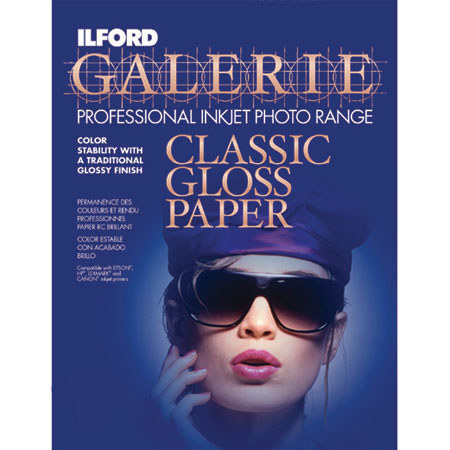 Ilford Galerie Classic Glossy Inkjet Papr,11x17,25Shts