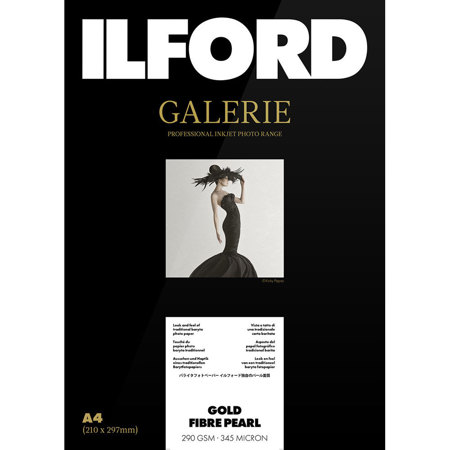 Ilford GALERIE Gold Fibre Pearl Inkjet Photo Paper, 290 gsm, 8.5x11", 50 Sheets