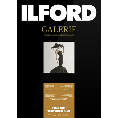 Ilford GALERIE Fine Art Textured Silk Paper, 270gsm, 11x17", 25 Sheets