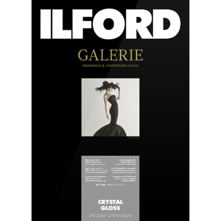 Ilford GALARIE Crystal Gloss Inkjet Photo Paper, 290 gsm, 8.5x11", 50 Sheets