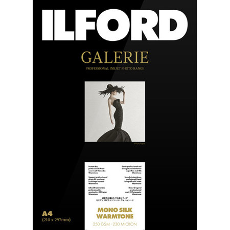 Ilford GALERIE Gold Mono Silk Warmtone Inkjet Paper, 250 gsm, 17x22", 25 Sheets
