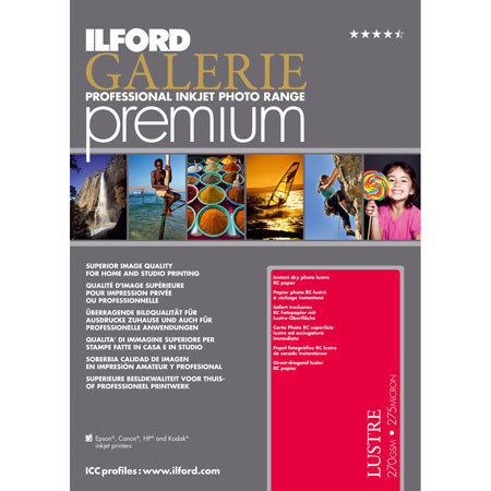 Ilford GALERIE Premium Lustre Inkjet Photo Paper, 11"x17", 25 Sheet Pack