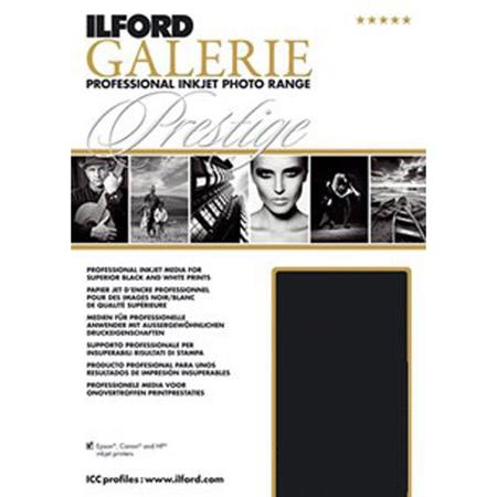 Ilford Galerie Prestige Gold Mono Semi-Gloss Photo Paper (13x19"), 25 Sheets