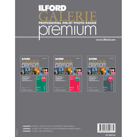 Ilford Galerie Premium Complete Range Sample Pack - 3 Each