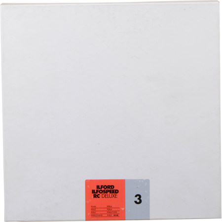 Ilford Ilfospeed RC Deluxe Graded Paper, Grade 3, 10x10", 100 Sheets, Pearl