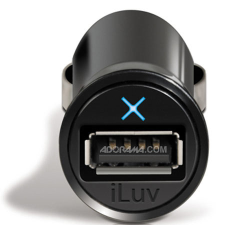 iLuv IAD215BLK Micro-size USB Car Adaptr, Black