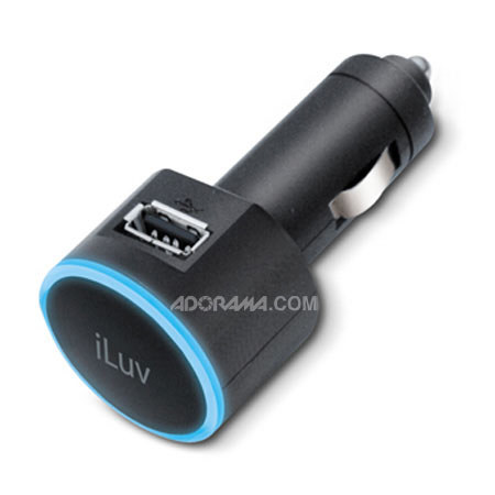 iLuv IAD519BLK USB Car Charger for iPad, Black