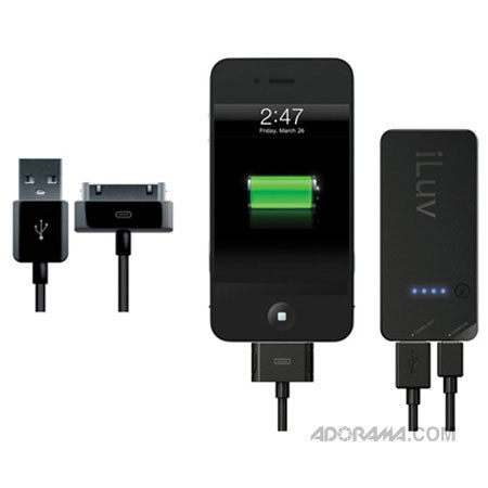 iLuv IBA210BLK Compact USB AC Charger with Cable