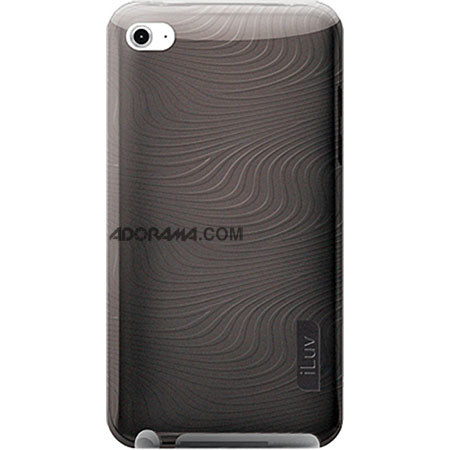 iLuv Flexi-Metallic TPU Case for iPod Touch 4th, Black