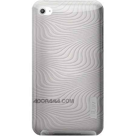 iLuv Flexi-Metallic TPU Case for iPod Touch 4th, White