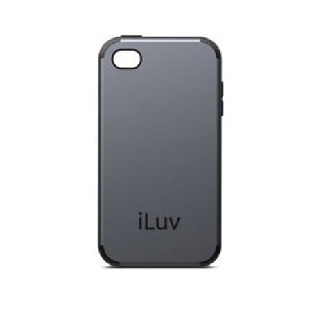 iLuv Dual Layer Case for iPhone 4/ 4GS, Regatta Black