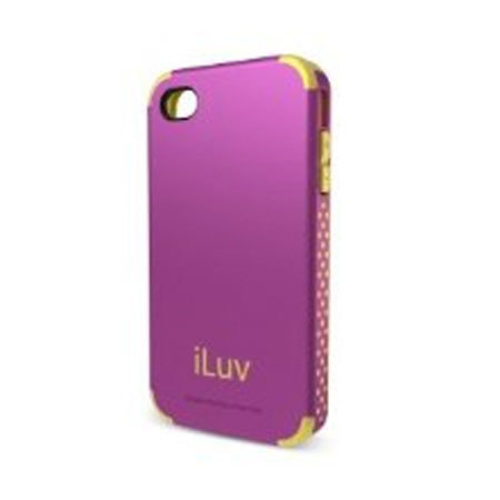 iLuv Dual Layer Case for iPhone 4/ 4GS, Regatta Purple