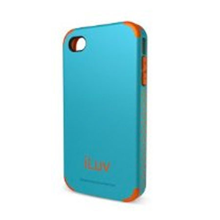 iLuv Dual Layer Case for iPhone 4/ 4GS, Regatta Teal