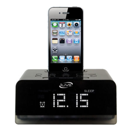 iLive ICP311B Clock Radio with iPod/iPhone Dock
