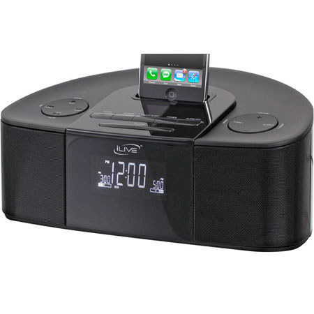 iLive ICP689B Intelli Set Clock Radio with FM Radio