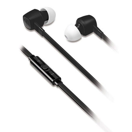 iLuv JetTurbo High-Performance Earphones with In-Line Volume Control, Black