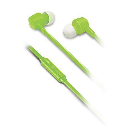 iLuv JetTurbo High-Performance Earphones with In-Line Volume Control, Green
