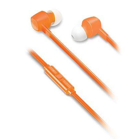 iLuv JetTurbo High-Performance Earphones with In-Line Volume Control, Orange