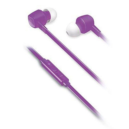 iLuv JetTurbo High-Performance Earphones with In-Line Volume Control, Purple