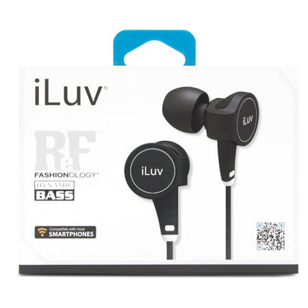 iLuv IEP426 ReF High-Fidelity Stereo Earphones with SpeakEZ Remote, Black