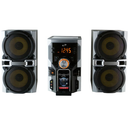 iLive IHP610B Large HMS, FM Radio, 2 Speakers, Works with iPhone