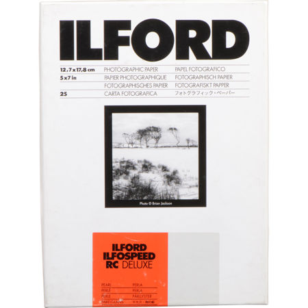 Ilford Ilfospeed RC Deluxe Resin Coated Black & White Enlarging Paper - 5x7"-25