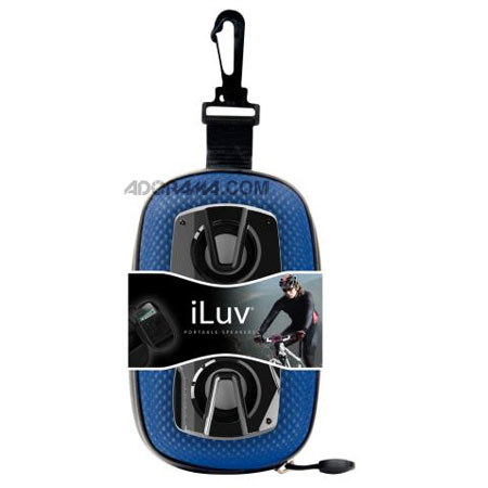 iLuv ISP120BLU Portable MP3 Player Speaker System, Blue