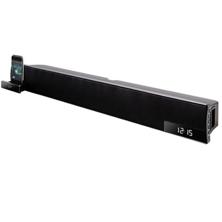 iLive ITP180B 2.1 Channel Bar Speaker, Digital Clock