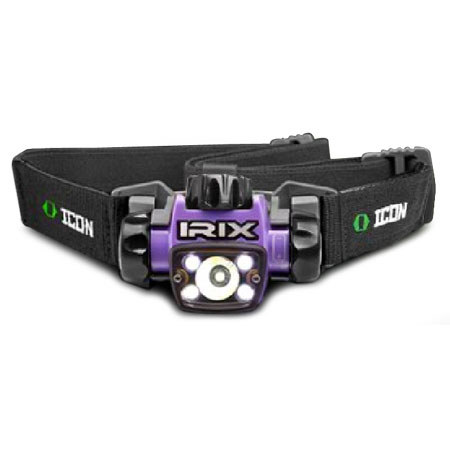 Icon Light Designed Irix, Polymer LED Headlamp, Purple