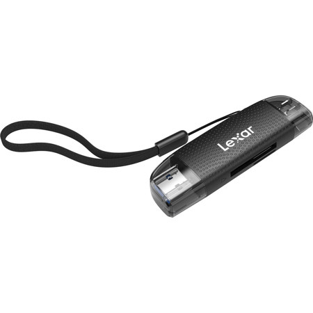 Lexar microSD/SD Dual-Slot USB 3.2 Gen 1 Type-A and Type-C Memory Card Reader
