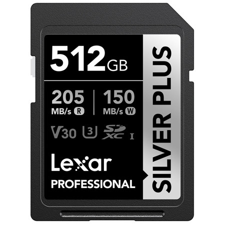 Lexar Professional SILVER PLUS UHS-I V30 SDXC Card 512GB