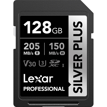 Lexar Professional SILVER PLUS UHS-I V30 SDXC Card 128GB