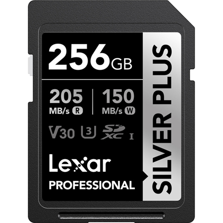 Lexar Professional SILVER PLUS UHS-I V30 SDXC Card 256GB