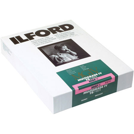Ilford IV Fiber B/W Enlarging Paper, 8x10in, 100 Glossy