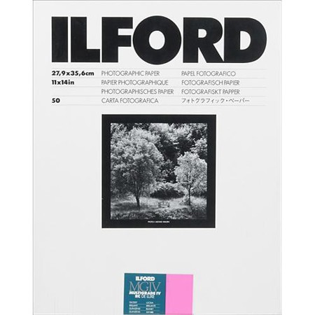 Ilford Multigrade IV RC Deluxe B & W Enlarging Paper, 11x14"-50 Sheets, Glossy