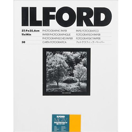 Ilford Multigrade IV RC Deluxe B & W Enlarging Paper, 11x14"-50 Sheets, Satin