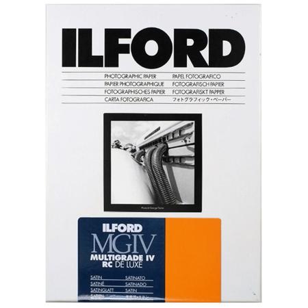 Ilford IV RC Deluxe Resin B/W Paper 5x7in, 100, Satin