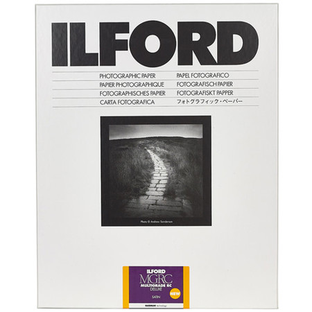 Ilford Multigrade V RC Deluxe Satin Black & White Photo Paper, 8x10", 250 Sheets