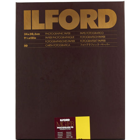 Ilford Multigrade FB Warmtone Paper, 9.5x12", 50 Sheets, Semi-Matte