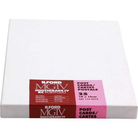 Ilford Multigrade IV RC Portfolio VC B&W Enlarging Paper 4x6" 25 Sheets Glossy