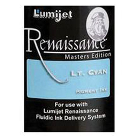 Lumijet LJREN4LC Lumiflo Renaissance Light Cyan Ink in a 4 oz. Bulk Bottle.