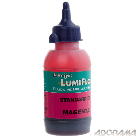 Lumijet LJSTD6M Lumiflo Standard EP Magenta Ink in a 6 oz. Bulk Refill Bottle.