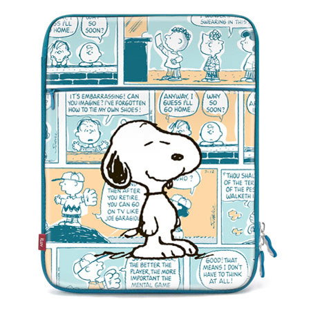 iLuv Peanuts Sleeve for iPad Series / Tablets, Snoopy - Blue